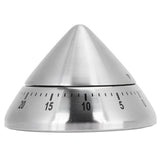 Kitchen Cooking Timer Stainless Steel Mechanical Timer Reminder Time Management Tools(PointedShaped )