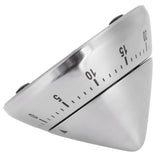Kitchen Cooking Timer Stainless Steel Mechanical Timer Reminder Time Management Tools(PointedShaped )