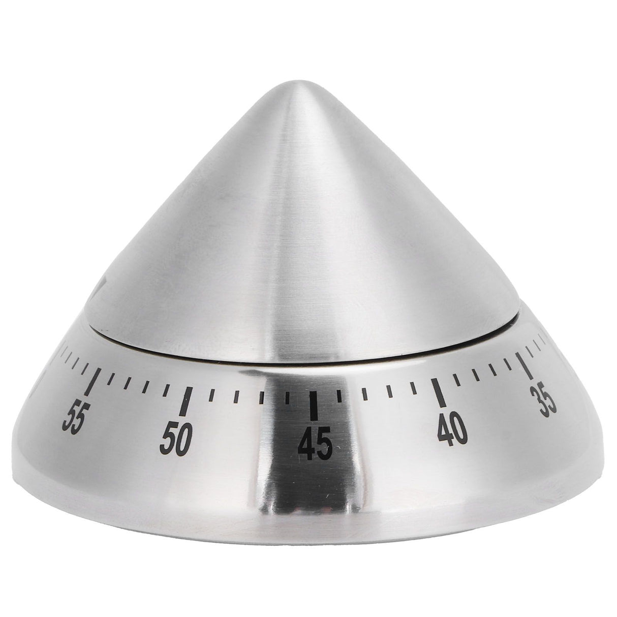 Kitchen Cooking Timer Stainless Steel Mechanical Timer Reminder Time Management Tools(PointedShaped )