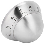 Kitchen Cooking Timer Stainless Steel Mechanical Timer Reminder Time Management ToolsRound - Side View