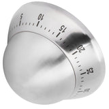 Kitchen Cooking Timer Stainless Steel Mechanical Timer Reminder Time Management ToolsRound - Low Angle