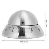 Kitchen Cooking Timer Stainless Steel Mechanical Timer Reminder Time Management ToolsRound
