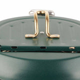 Frying Pot with Thermometer Japanese Stainless Steel Fryer Pan for Induction Cooker Deep Green