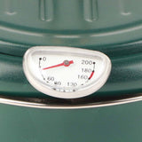 Frying Pot with Thermometer Japanese Stainless Steel Fryer Pan for Induction Cooker Deep Green - Extra Image