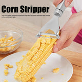 Corn Peeler with Handle 304 Stainless Steel Thresher Stripper Cob Cutter Kitchen Tool