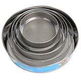 6PCS Stainless Steel Fine Mesh Flour Sieve Set Round Shape Flour Filter Strainer Kitchen Tools
