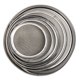 6PCS Stainless Steel Fine Mesh Flour Sieve Set Round Shape Flour Filter Strainer Kitchen Tools