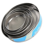 6PCS Stainless Steel Fine Mesh Flour Sieve Set Round Shape Flour Filter Strainer Kitchen Tools