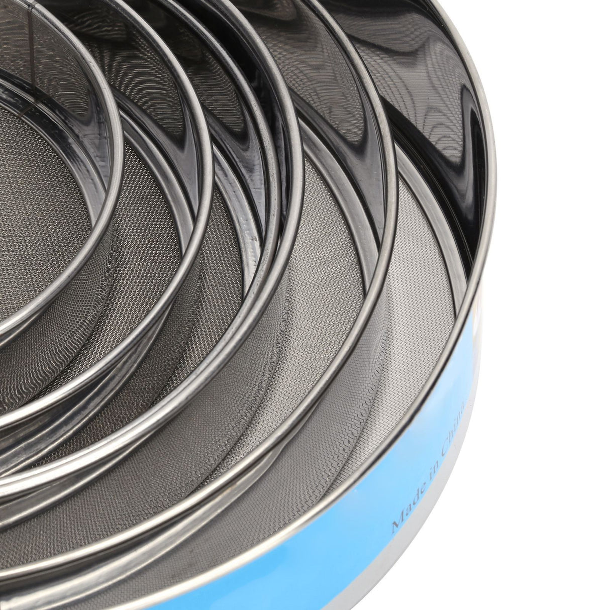 6PCS Stainless Steel Fine Mesh Flour Sieve Set Round Shape Flour Filter Strainer Kitchen Tools