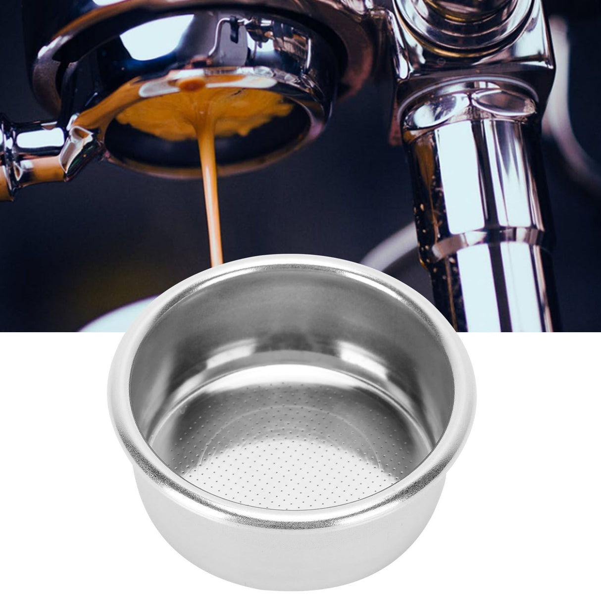 Coffee Filter Mesh Basket No Pressure Strainer Powder Bowl Coffee Machine Accessories 54MM