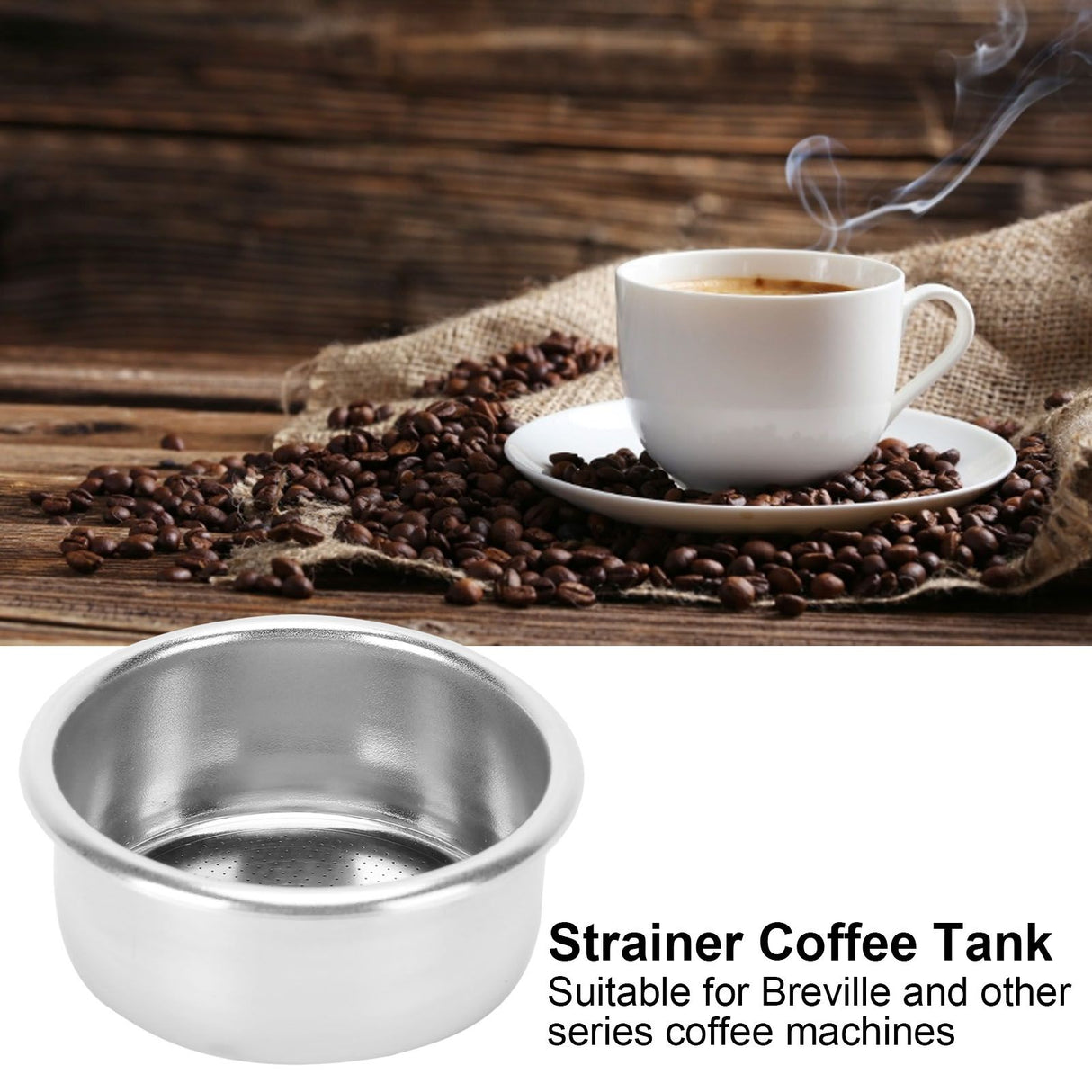 Coffee Filter Mesh Basket No Pressure Strainer Powder Bowl Coffee Machine Accessories 54MM