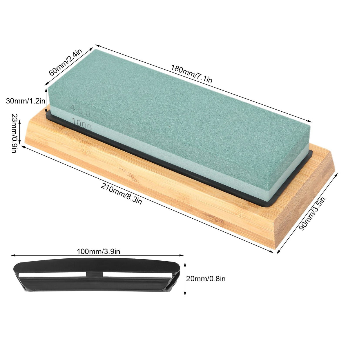 400 Grit 1000 Grit Double Side Sharpening Stone Grindstone Knife Sharpener for Kitchen Knife Scissor