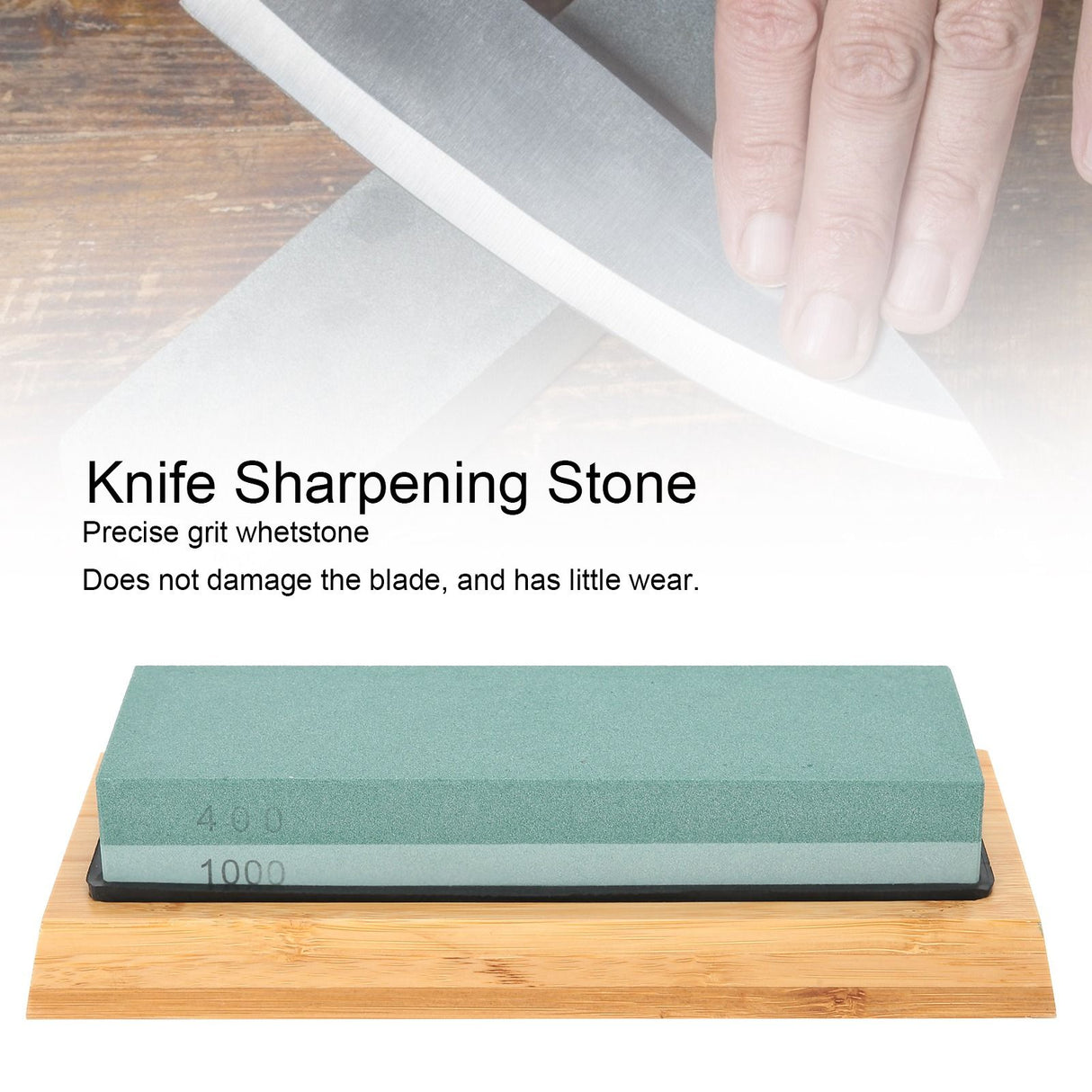 400 Grit 1000 Grit Double Side Sharpening Stone Grindstone Knife Sharpener for Kitchen Knife Scissor