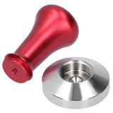 Coffee Tamper Flat Bottom Powder Hand Press Hammer Coffee Making Accessories Kitchen UtensilRed - Low Angle