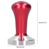 Coffee Tamper Flat Bottom Powder Hand Press Hammer Coffee Making Accessories Kitchen UtensilRed