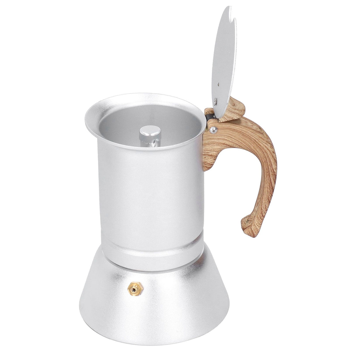 150ml Coffee Maker Moka Pot Stainless Steel Coffee Pot Induction Cooker Use Home Supplies