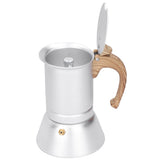 150ml Coffee Maker Moka Pot Stainless Steel Coffee Pot Induction Cooker Use Home Supplies - Front View