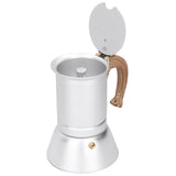 150ml Coffee Maker Moka Pot Stainless Steel Coffee Pot Induction Cooker Use Home Supplies