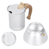 150ml Coffee Maker Moka Pot Stainless Steel Coffee Pot Induction Cooker Use Home Supplies - Extra Image