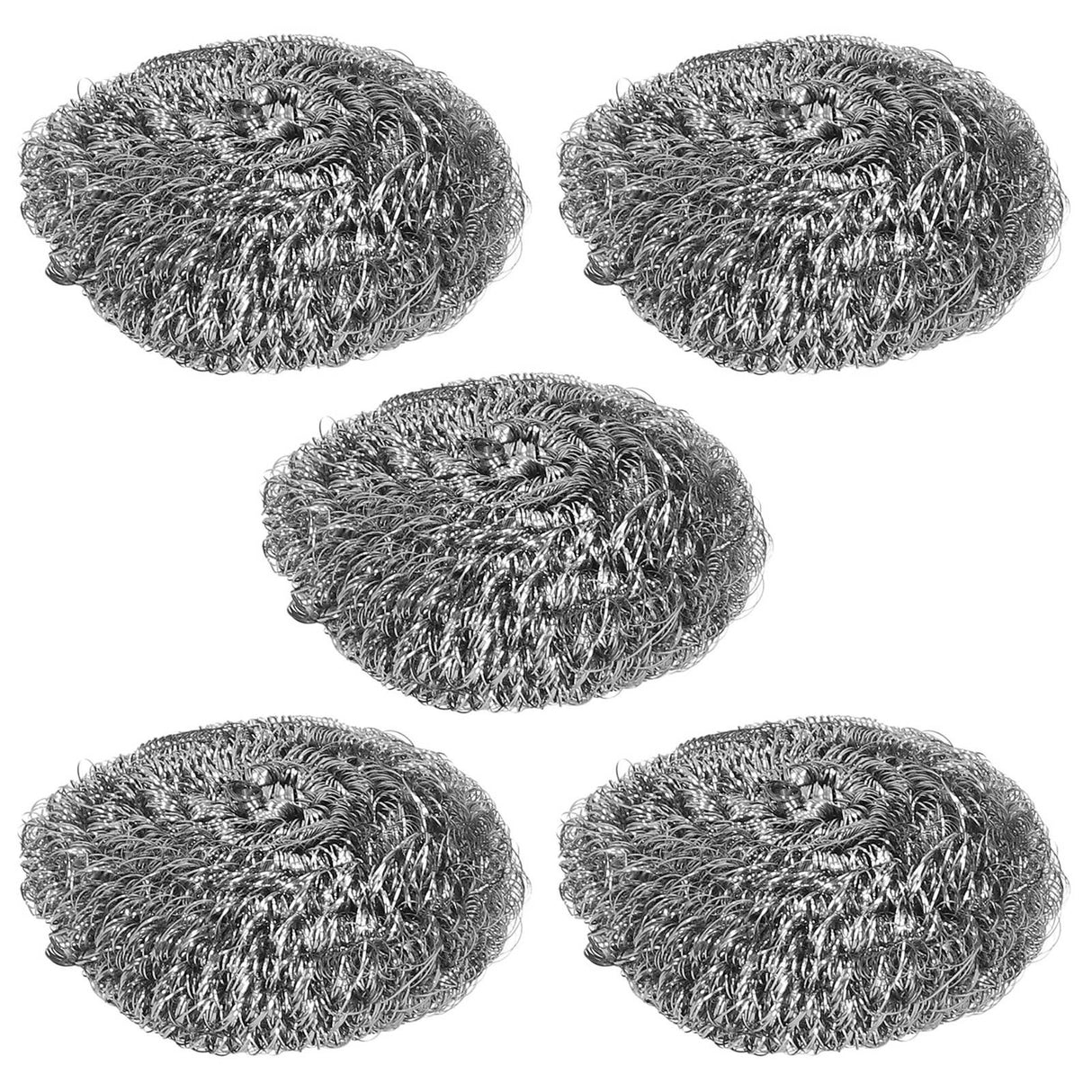 20Pcs Stainless Steel Scrubber Steel Wire Ball Dish Bowl Pot Scouring Brush Kitchen Cleaning Tool