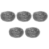 20Pcs Stainless Steel Scrubber Steel Wire Ball Dish Bowl Pot Scouring Brush Kitchen Cleaning Tool - Close-Up Angle