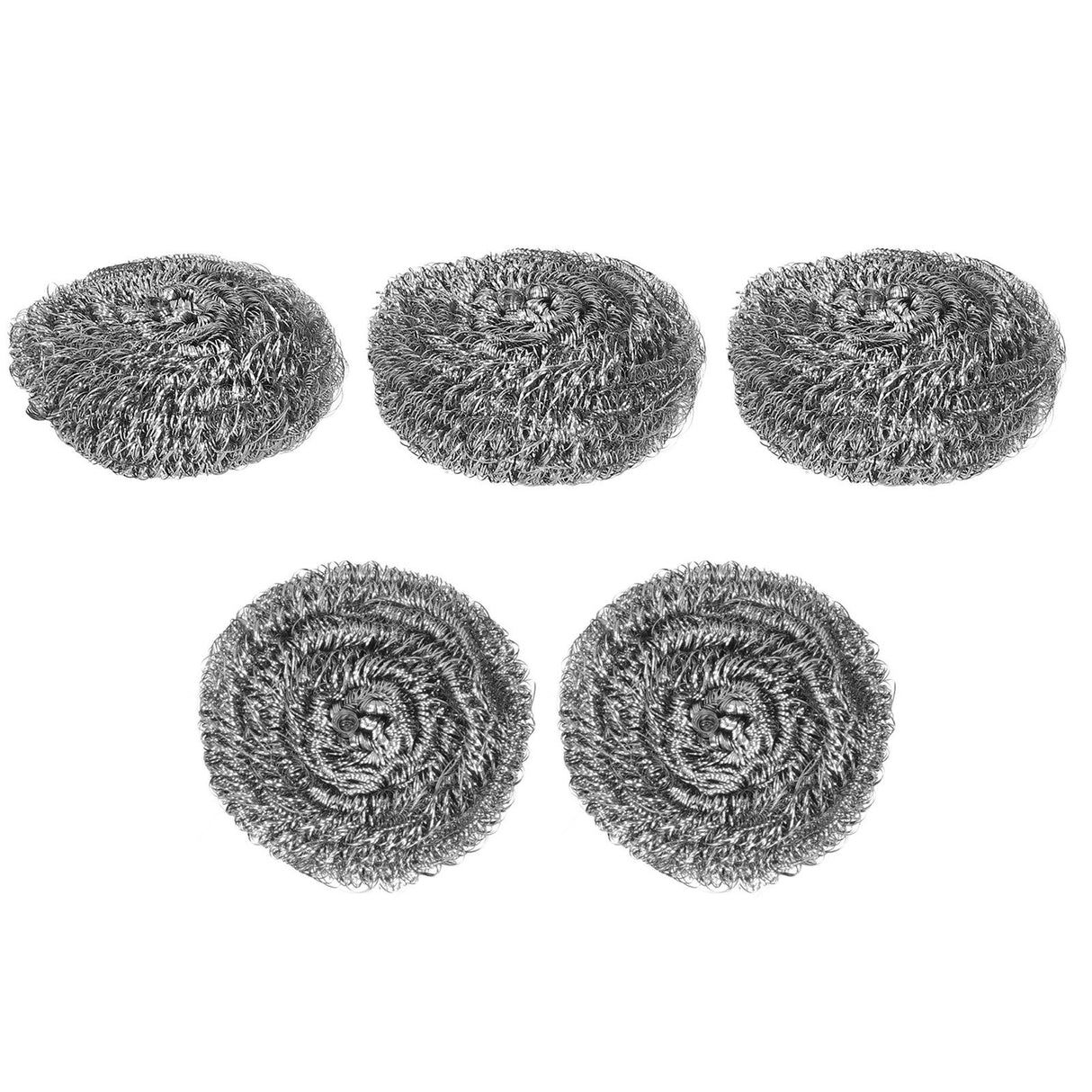 20Pcs Stainless Steel Scrubber Steel Wire Ball Dish Bowl Pot Scouring Brush Kitchen Cleaning Tool