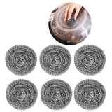20Pcs Stainless Steel Scrubber Steel Wire Ball Dish Bowl Pot Scouring Brush Kitchen Cleaning Tool - Extra Image