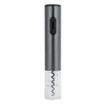 Electric Wine Bottle Opener Automatic Corkscrew W/Foil Cutter Pourer Vacuum StopperSilver Gray