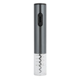Electric Wine Bottle Opener Automatic Corkscrew W/Foil Cutter Pourer Vacuum StopperSilver Gray - 45-Degree Angle