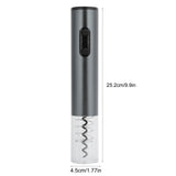 Electric Wine Bottle Opener Automatic Corkscrew W/Foil Cutter Pourer Vacuum StopperSilver Gray - Extra Image