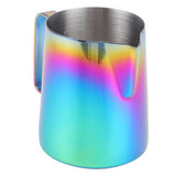 350ml Coffee Pitcher Latte Art Making Cup Colorful Milk Frothing Pitcher with Scale
