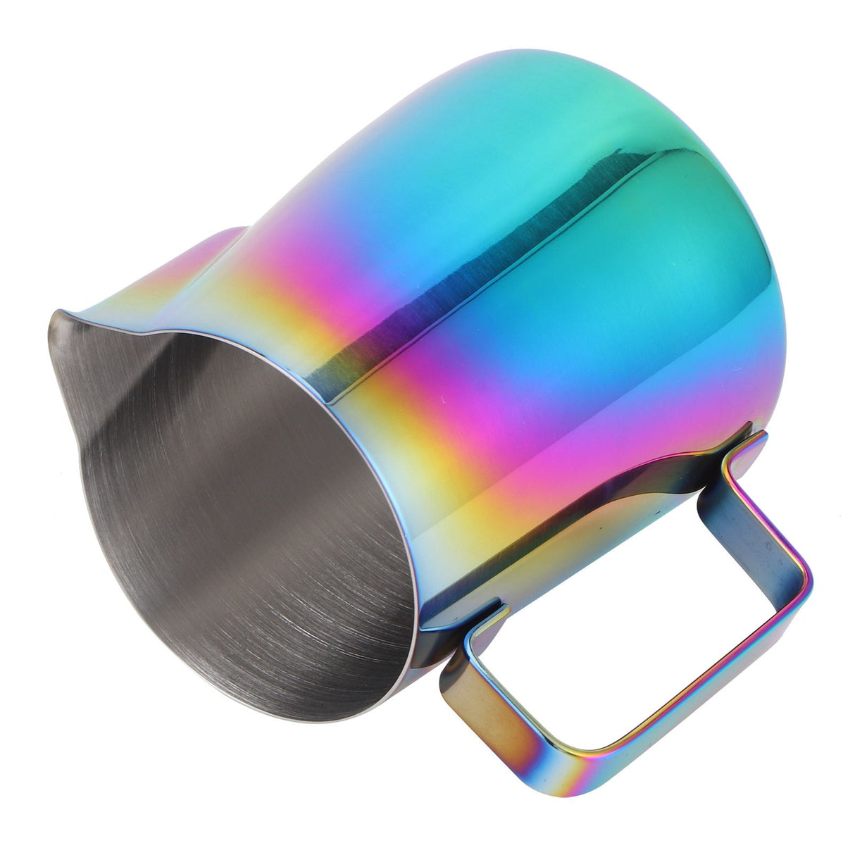 350ml Coffee Pitcher Latte Art Making Cup Colorful Milk Frothing Pitcher with Scale