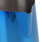 Coffee Art Pitcher Latte Milk Frothing Cup Pitcher Coffee Making Tool Supplies without Scale350ml Blue