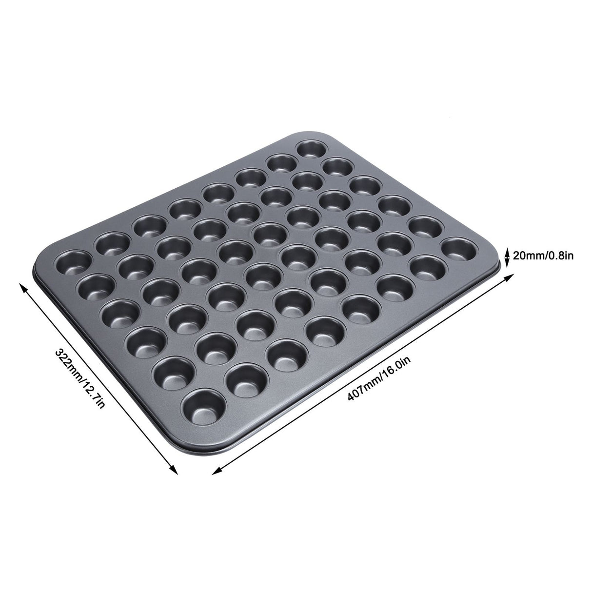 48Cup NonStick Mini Round Cupcake Pan Tray Baking Mould Bakeware Cooking Accessory