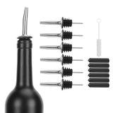 Stainless Steel Pourer Silicone Classic Bottle Pour Liquor Dust Cap Brush Wine Opener - Extra Image