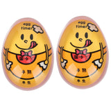 2Pcs Eggtimer Color Changing Resin Kitchen Timer for SoftBoiled Boiled Egg Cook Supplies - Close-Up Angle