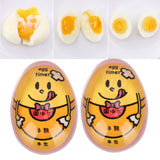 2Pcs Eggtimer Color Changing Resin Kitchen Timer for SoftBoiled Boiled Egg Cook Supplies