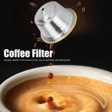 Coffee Capsule Stainless Steel Reusable Refillable Filter Cup for Dolce Gusto Coffee MakerYellow
