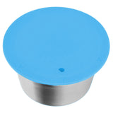 Coffee Capsule Stainless Steel Reusable Refillable Filter Cup for Dolce Gusto Coffee MakerBlue - Top-Down View