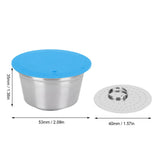 Coffee Capsule Stainless Steel Reusable Refillable Filter Cup for Dolce Gusto Coffee MakerBlue - Extra Image
