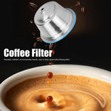 Coffee Capsule Stainless Steel Reusable Refillable Filter Cup for Dolce Gusto Coffee MakerBlue - Extra Image
