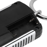 Portable Electronic Hanging Scale Digital LCD Backlit Display kg/lb/JIN 200KG W/HookSilver Frame