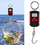 Portable Electronic Hanging Scale Digital LCD Backlit Display kg/lb/JIN 200KG W/HookRed Frame - Extra Image