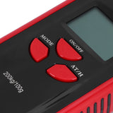 Portable Electronic Hanging Scale Digital LCD Backlit Display kg/lb/JIN 200KG W/HookRed Frame - Extra Image