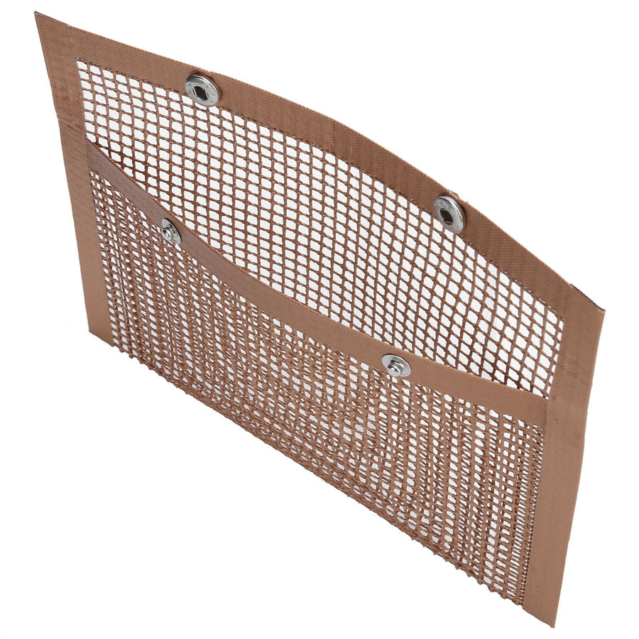 Non‑Stick Barbecue Baking Grilling PTFE Bag Heat‑Resistant Reusable Mesh for Picnic