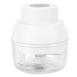 100ml USB Vegetable Cutter Mini Garlic Crusher Chopper Electric Garlic Masher Cooking AccessoryWhite