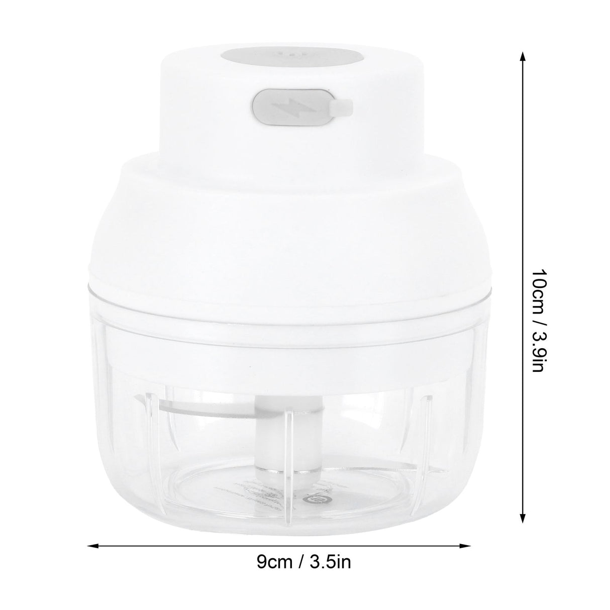 100ml USB Vegetable Cutter Mini Garlic Crusher Chopper Electric Garlic Masher Cooking AccessoryWhite