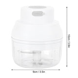 100ml USB Vegetable Cutter Mini Garlic Crusher Chopper Electric Garlic Masher Cooking AccessoryWhite
