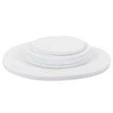Felt Dish Protection Pad AntiFriction Storage Separator Insulation Mat Food Plate Porcelain Divider(White 48PCS)