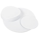 Felt Dish Protection Pad AntiFriction Storage Separator Insulation Mat Food Plate Porcelain Divider(White 48PCS)